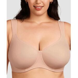 NWT LilyLove Soft Plus Size Full Coverage Unlined Minimizer Bra- 40DD
